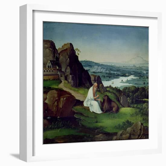 St. Jerome in a Landscape-Joachim Patenir-Framed Giclee Print