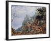 St Jerome in a Rocky Landscape, C1596-1639-Roelandt Savery-Framed Giclee Print