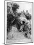 St. Jerome in an Italian Landscape, C.1653 (Etching)-Rembrandt van Rijn-Mounted Giclee Print
