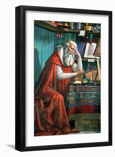 St. Jerome in His Study, 1480 (Detail)-Domenico Ghirlandaio-Framed Giclee Print