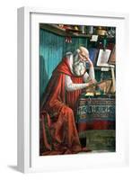 St. Jerome in His Study, 1480 (Detail)-Domenico Ghirlandaio-Framed Giclee Print