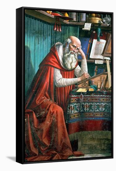 St. Jerome in His Study, 1480 (Detail)-Domenico Ghirlandaio-Framed Stretched Canvas
