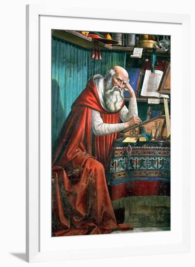 St. Jerome in His Study, 1480 (Detail)-Domenico Ghirlandaio-Framed Giclee Print