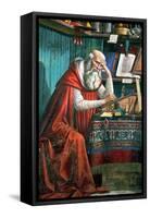 St. Jerome in His Study, 1480 (Detail)-Domenico Ghirlandaio-Framed Stretched Canvas