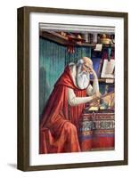 St. Jerome in His Study, 1480-Domenico Ghirlandaio-Framed Giclee Print