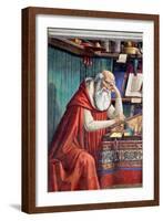 St. Jerome in His Study, 1480-Domenico Ghirlandaio-Framed Giclee Print