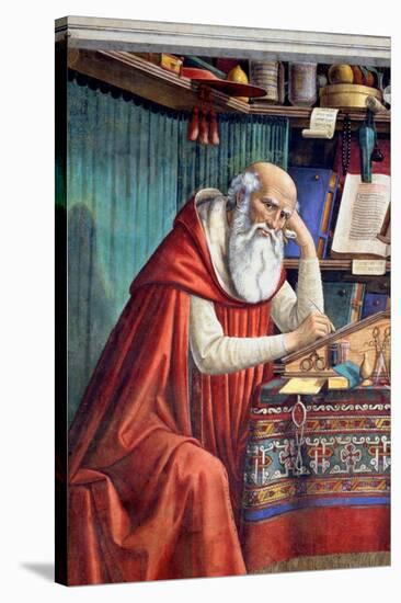 St. Jerome in His Study, 1480-Domenico Ghirlandaio-Stretched Canvas