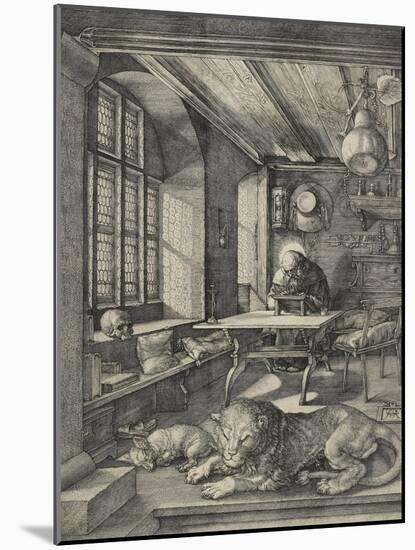 St Jerome in His Study, 1514-Albrecht Dürer-Mounted Giclee Print