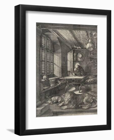 St. Jerome in his Study, 1514-Albrecht Dürer or Duerer-Framed Premium Giclee Print