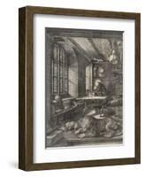 St. Jerome in his Study, 1514-Albrecht Dürer or Duerer-Framed Giclee Print