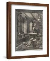 St. Jerome in his Study, 1514-Albrecht Dürer or Duerer-Framed Giclee Print