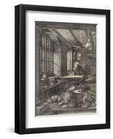 St. Jerome in his Study, 1514-Albrecht Dürer or Duerer-Framed Giclee Print