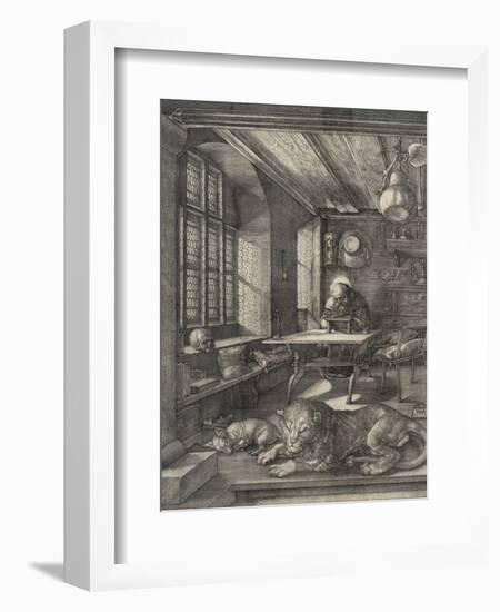 St. Jerome in his Study, 1514-Albrecht Dürer or Duerer-Framed Giclee Print