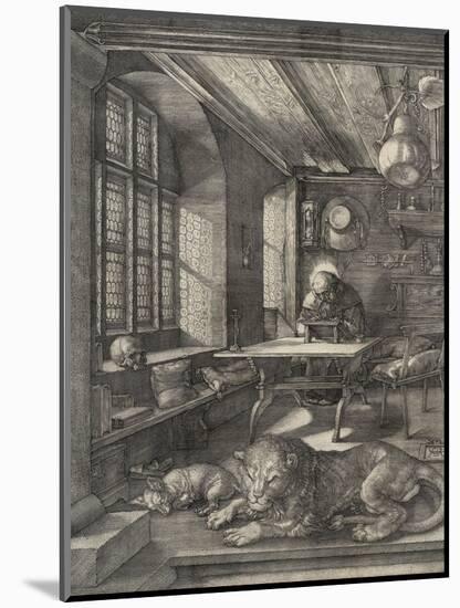 St. Jerome in his Study, 1514-Albrecht Dürer or Duerer-Mounted Giclee Print