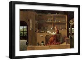 St. Jerome in His Study, c.1475-Antonello da Messina-Framed Giclee Print