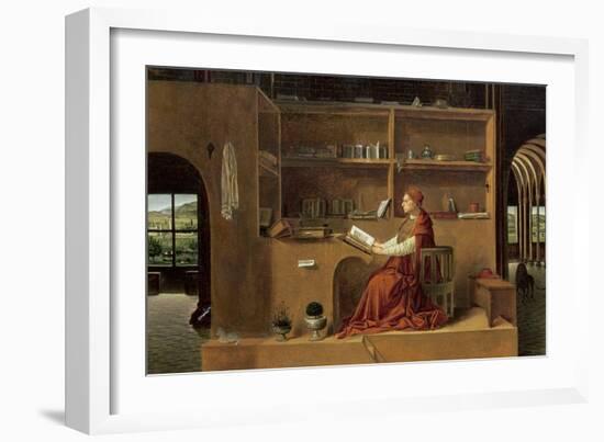 St. Jerome in His Study, c.1475-Antonello da Messina-Framed Giclee Print