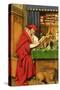 St. Jerome in His Study (Oil on Linen Paper on Panel)-Jan van Eyck-Stretched Canvas