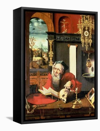 St. Jerome in His Study-Pieter Coecke van Aelst-Framed Stretched Canvas