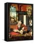 St. Jerome in His Study-Pieter Coecke van Aelst-Framed Stretched Canvas