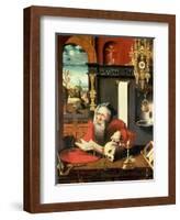 St. Jerome in His Study-Pieter Coecke van Aelst-Framed Giclee Print