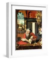 St. Jerome in His Study-Pieter Coecke van Aelst-Framed Giclee Print