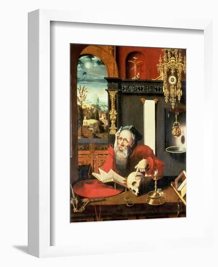 St. Jerome in His Study-Pieter Coecke van Aelst-Framed Giclee Print