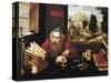 St. Jerome in His Study-Joos Van Cleve-Stretched Canvas