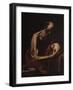 St. Jerome in Meditation-Jusepe de Ribera-Framed Art Print