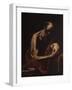 St. Jerome in Meditation-Jusepe de Ribera-Framed Art Print