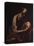 St. Jerome in Meditation-Jusepe de Ribera-Stretched Canvas