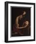 St. Jerome in Meditation-Jusepe de Ribera-Framed Art Print