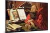 St. Jerome in Meditation-Marinus van Roejmerswaelen-Mounted Giclee Print