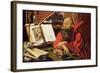 St. Jerome in Meditation-Marinus van Roejmerswaelen-Framed Giclee Print