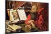 St. Jerome in Meditation-Marinus van Roejmerswaelen-Mounted Giclee Print