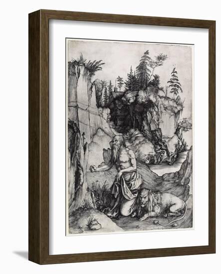 St. Jerome in Penitence, C. 1497-Albrecht Dürer-Framed Giclee Print