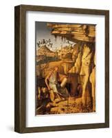 St. Jerome in the Desert, 1480-87-Giovanni Bellini-Framed Giclee Print