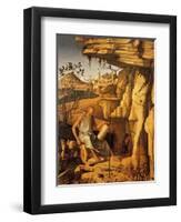 St. Jerome in the Desert, 1480-87-Giovanni Bellini-Framed Giclee Print