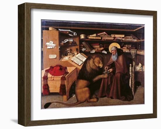 St Jerome in the Studio-Colantonio-Framed Giclee Print