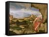 St. Jerome in the Wilderness, 16th Century-Lambert Sustris-Framed Stretched Canvas