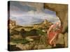 St. Jerome in the Wilderness, 16th Century-Lambert Sustris-Stretched Canvas