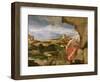 St. Jerome in the Wilderness, 16th Century-Lambert Sustris-Framed Giclee Print