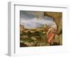 St. Jerome in the Wilderness, 16th Century-Lambert Sustris-Framed Giclee Print