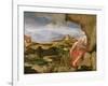 St. Jerome in the Wilderness, 16th Century-Lambert Sustris-Framed Giclee Print