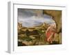 St. Jerome in the Wilderness, 16th Century-Lambert Sustris-Framed Giclee Print