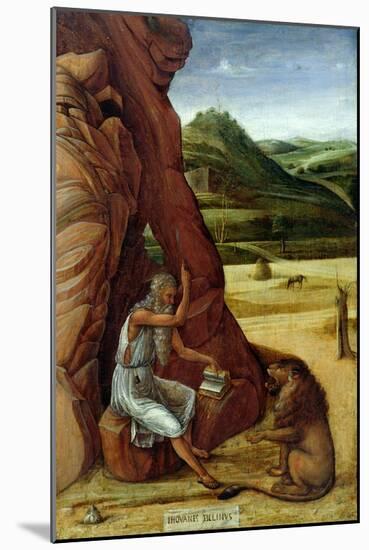 St. Jerome in the Wilderness, C.1450-Giovanni Bellini-Mounted Giclee Print