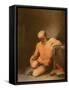 St. Jerome (Oil on Copper)-Lubin Baugin-Framed Stretched Canvas