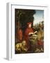 St. Jerome Reading-Lucas Cranach the Elder-Framed Giclee Print