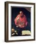 St.Jerome Reading-Georges de La Tour-Framed Giclee Print