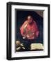 St.Jerome Reading-Georges de La Tour-Framed Giclee Print