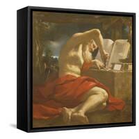 St. Jerome Sealing a Letter-Guercino-Framed Stretched Canvas